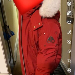 Coat is fairly new .Need a small cleaning . Have a small water stain